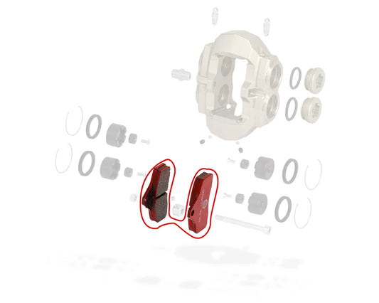 OTK Brake pad Pair Front KZ BSS & 950mm rear Brake