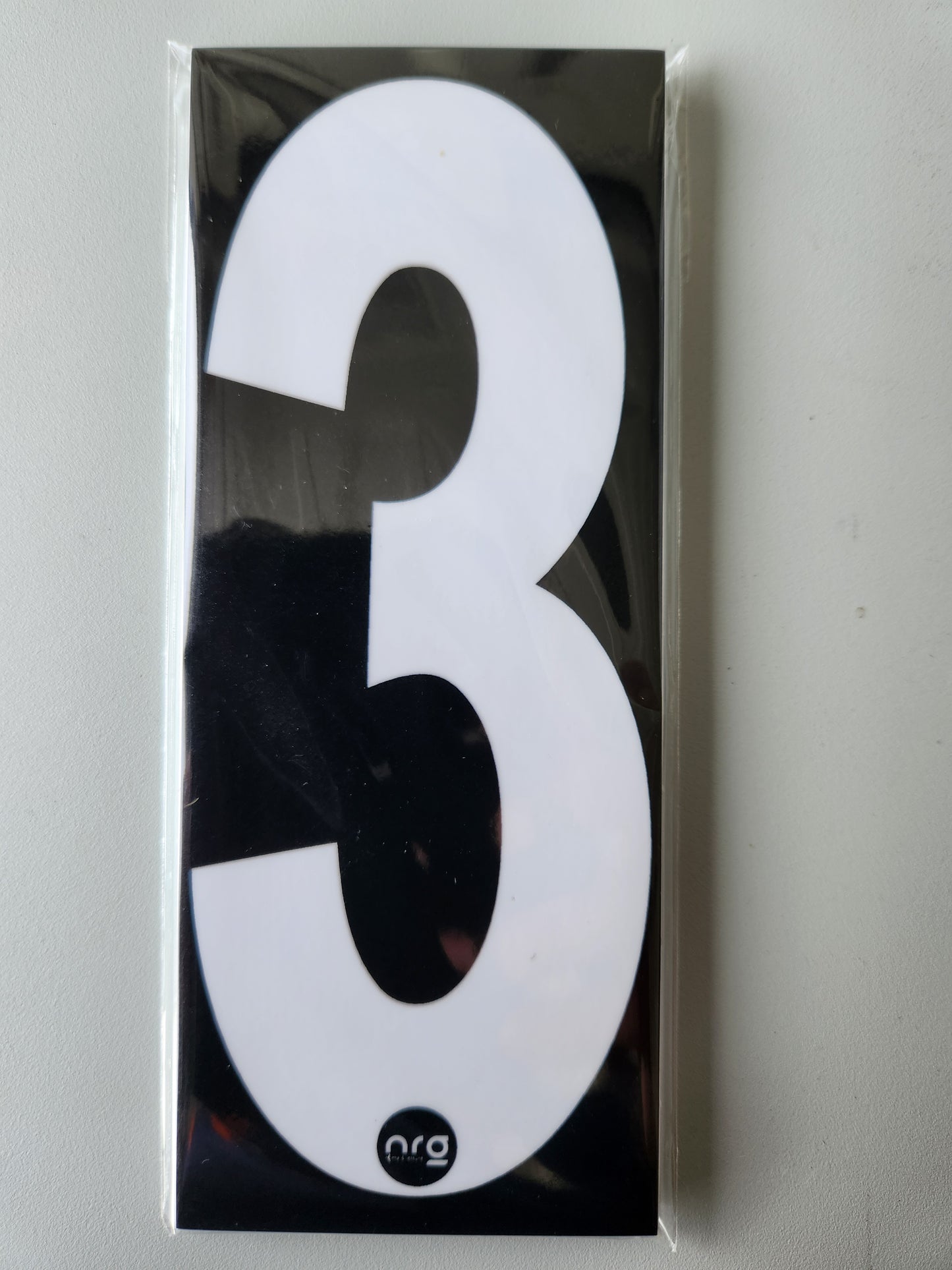 Karting Numbers White/Black (Pack of 4)