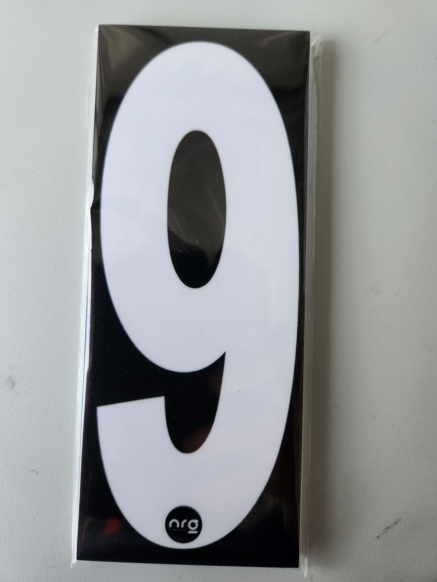 Karting Numbers White/Black (Pack of 4)