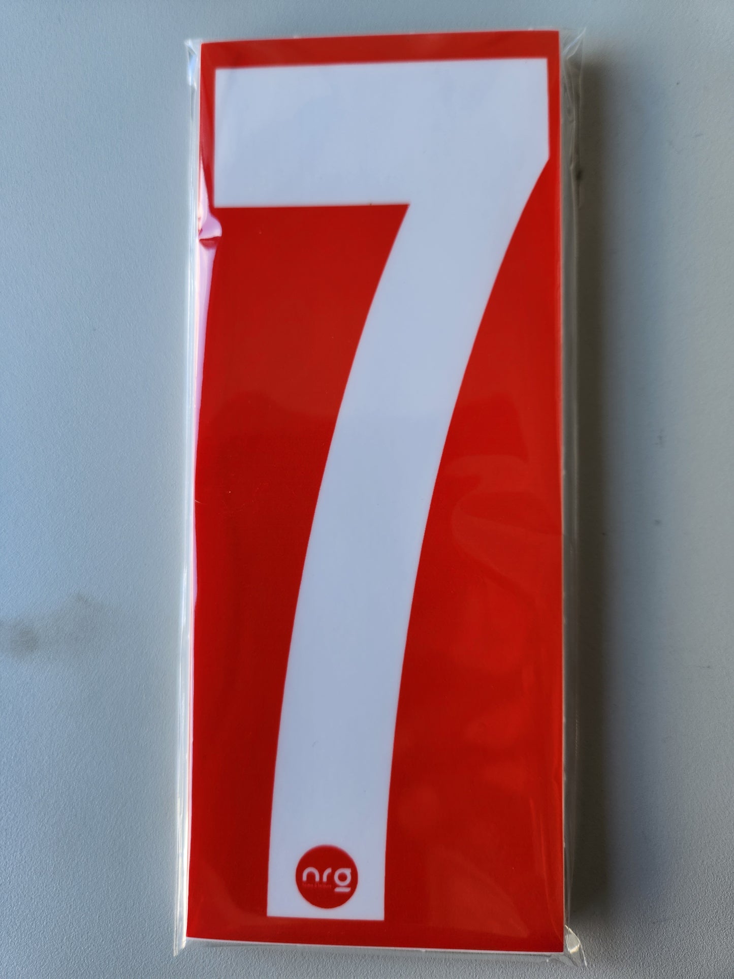 Karting Numbers White/Red (Pack of 4)