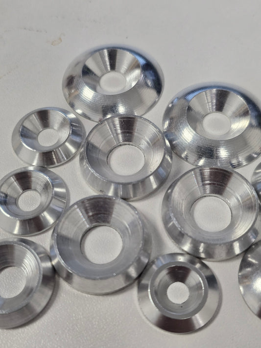 Countersunk washer - Aluminium Silver