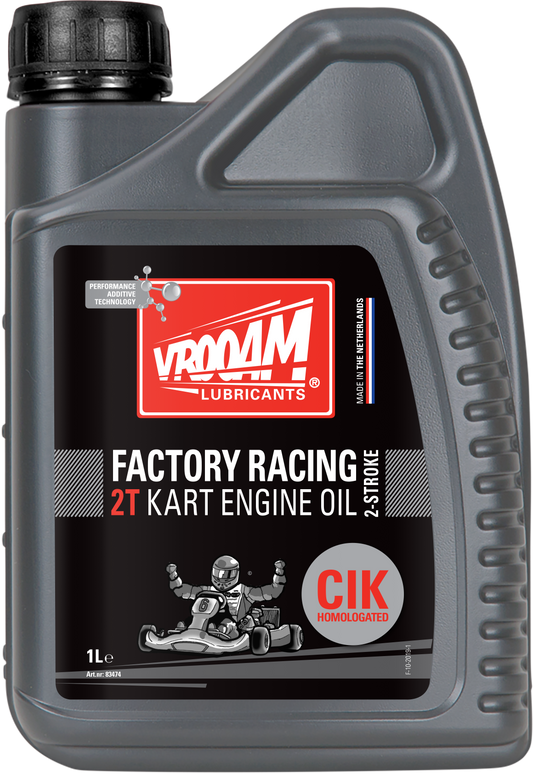 Vrooam Factory Racing, 2T oil, CIK Homolegated