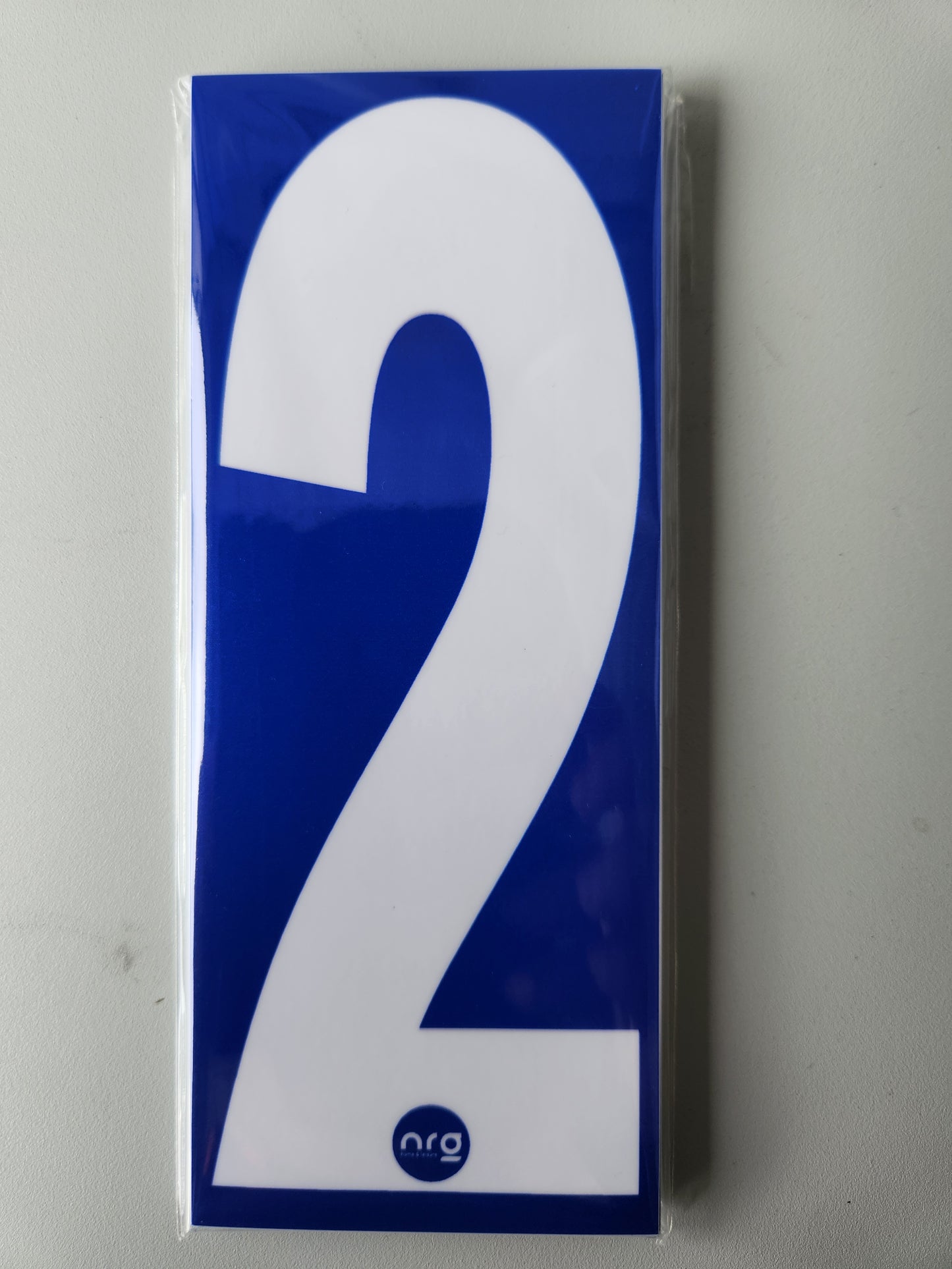 Karting Numbers White/Blue (Pack of 4)