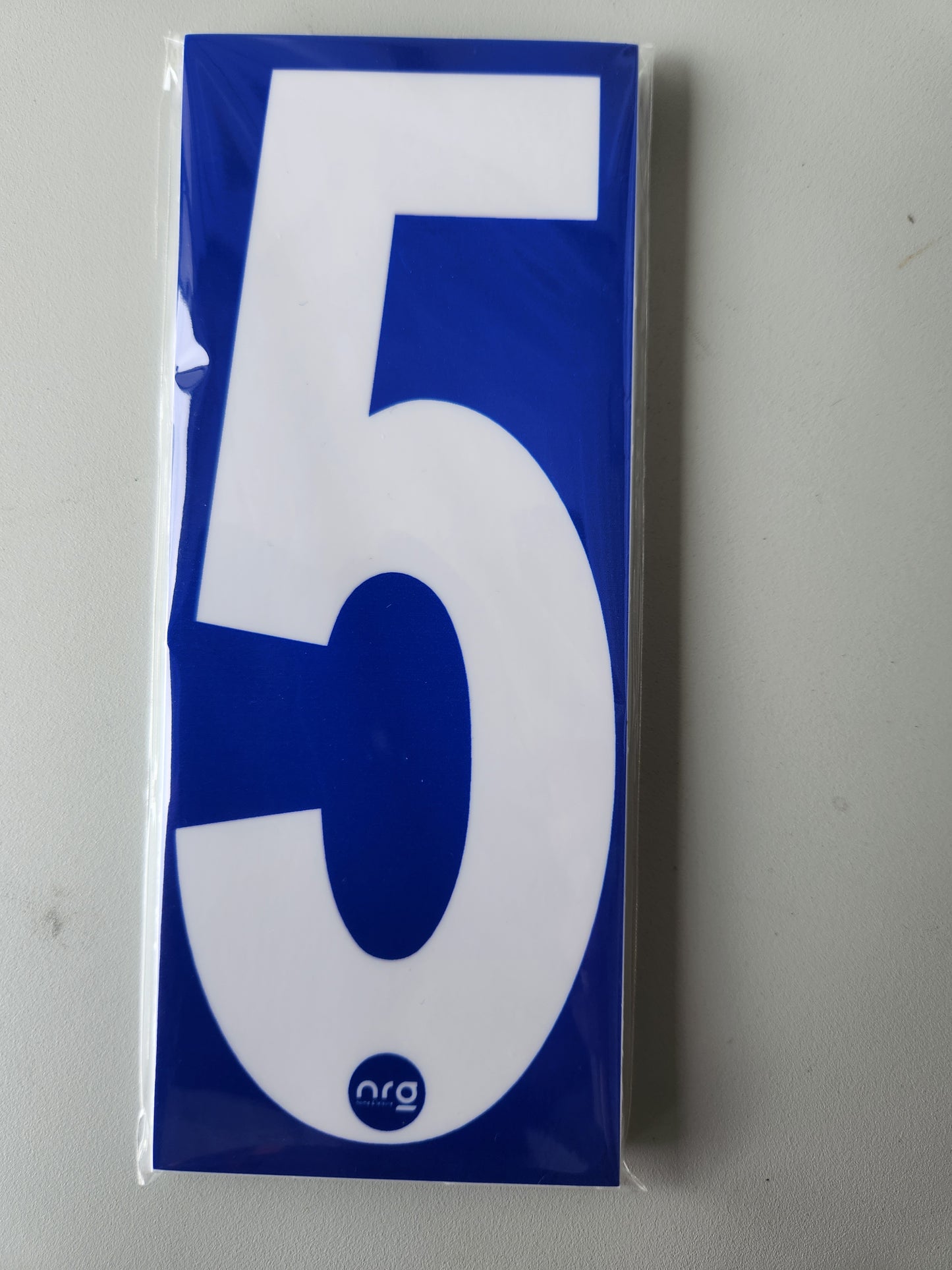 Karting Numbers White/Blue (Pack of 4)