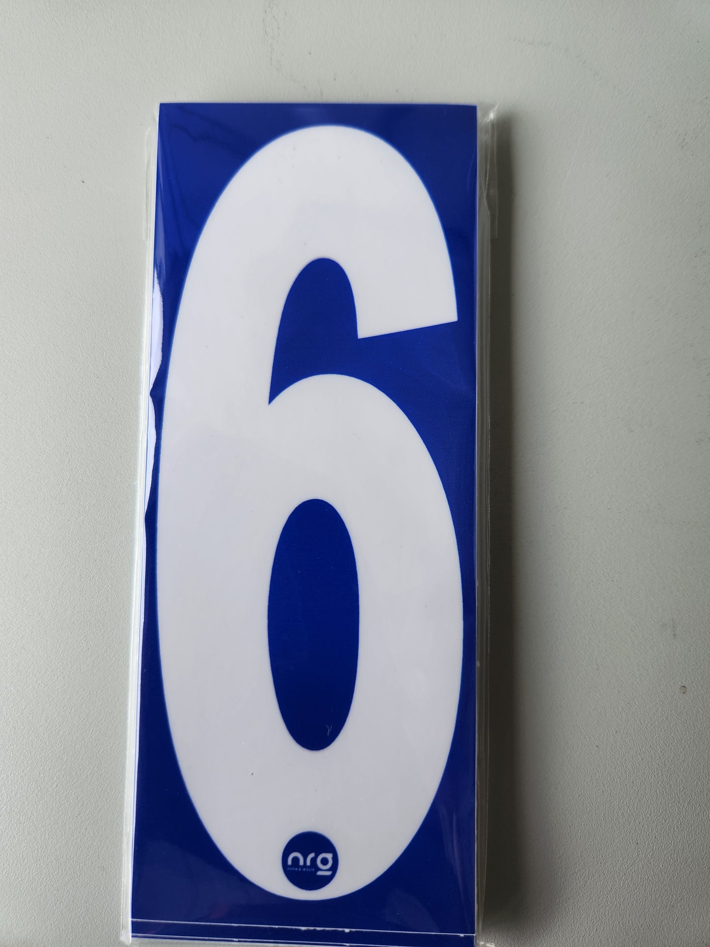 Karting Numbers White/Blue (Pack of 4)