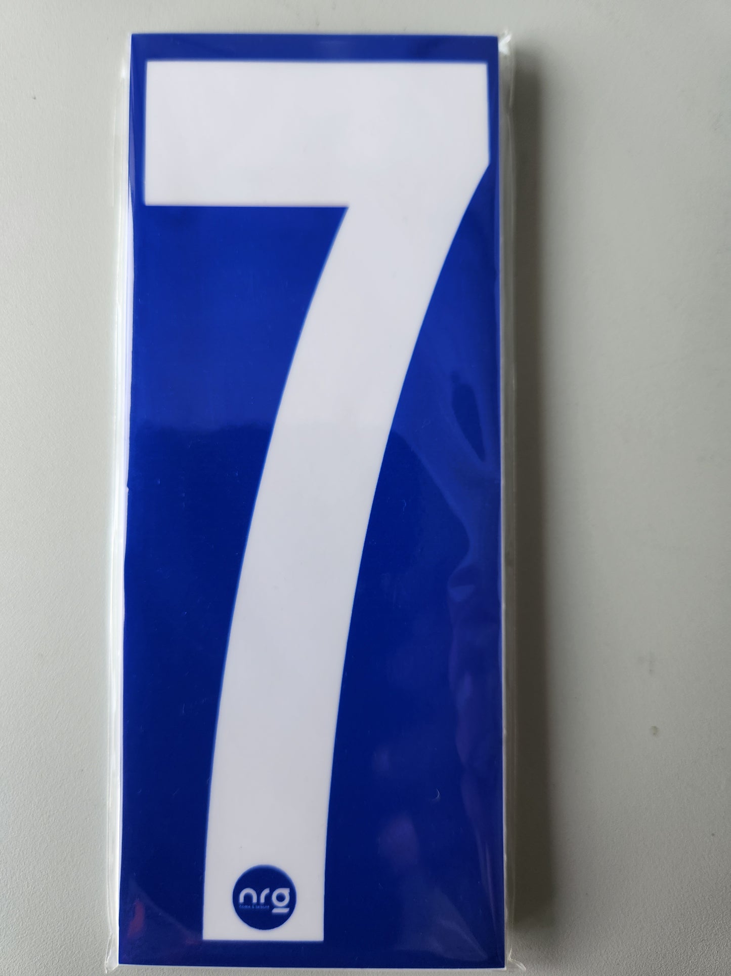 Karting Numbers White/Blue (Pack of 4)