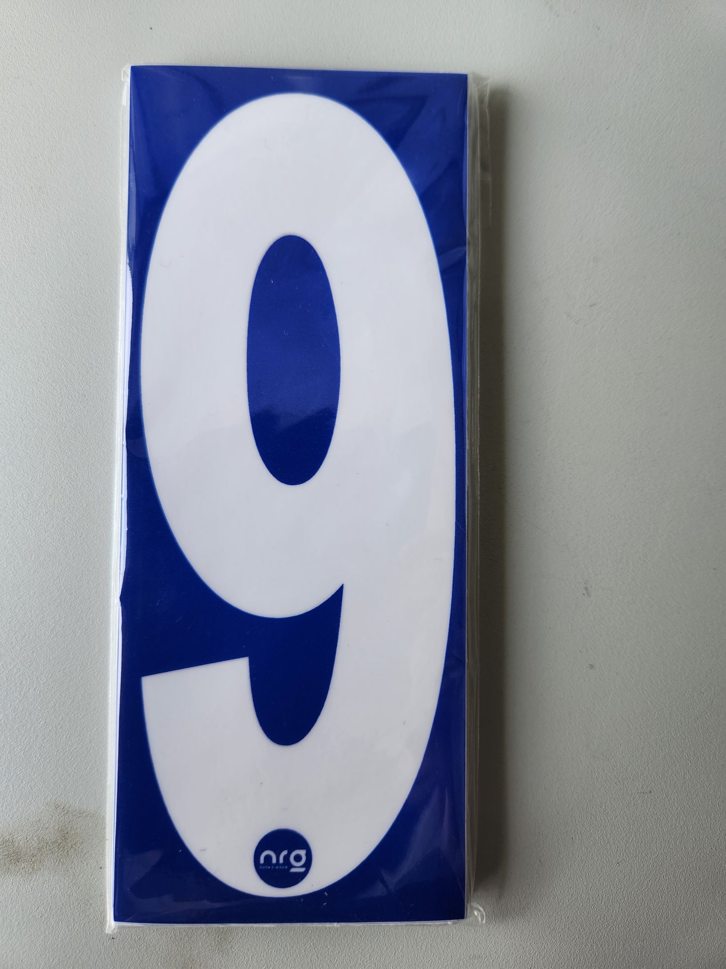 Karting Numbers White/Blue (Pack of 4)