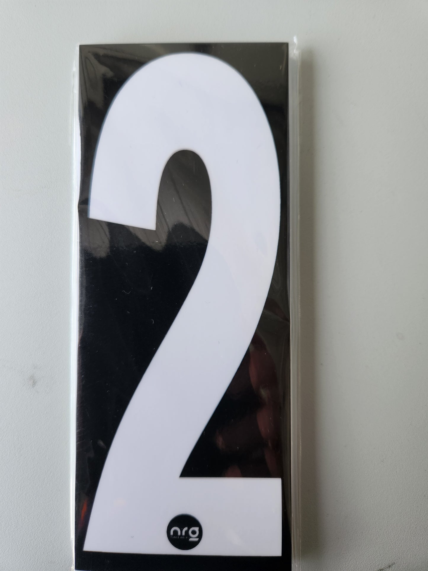 Karting Numbers White/Black (Pack of 4)