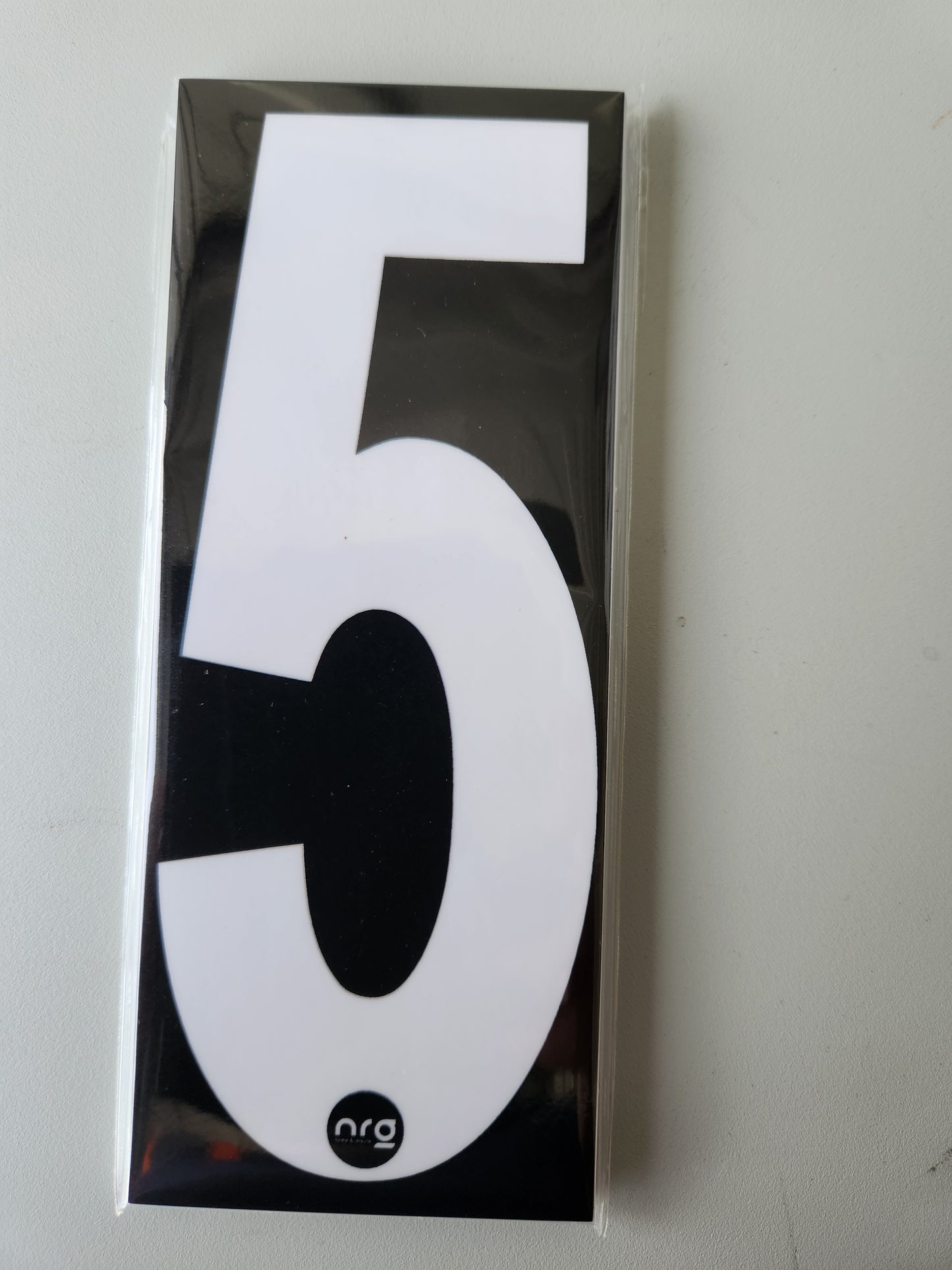 Karting Numbers White/Black (Pack of 4)