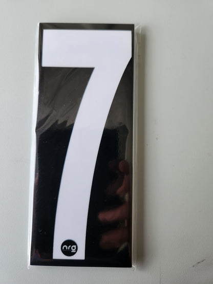 Karting Numbers White/Black (Pack of 4)