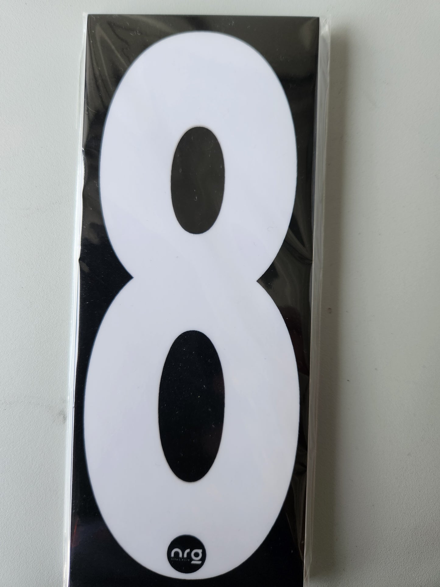 Karting Numbers White/Black (Pack of 4)