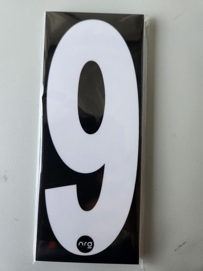 Karting Numbers White/Black (Pack of 4)