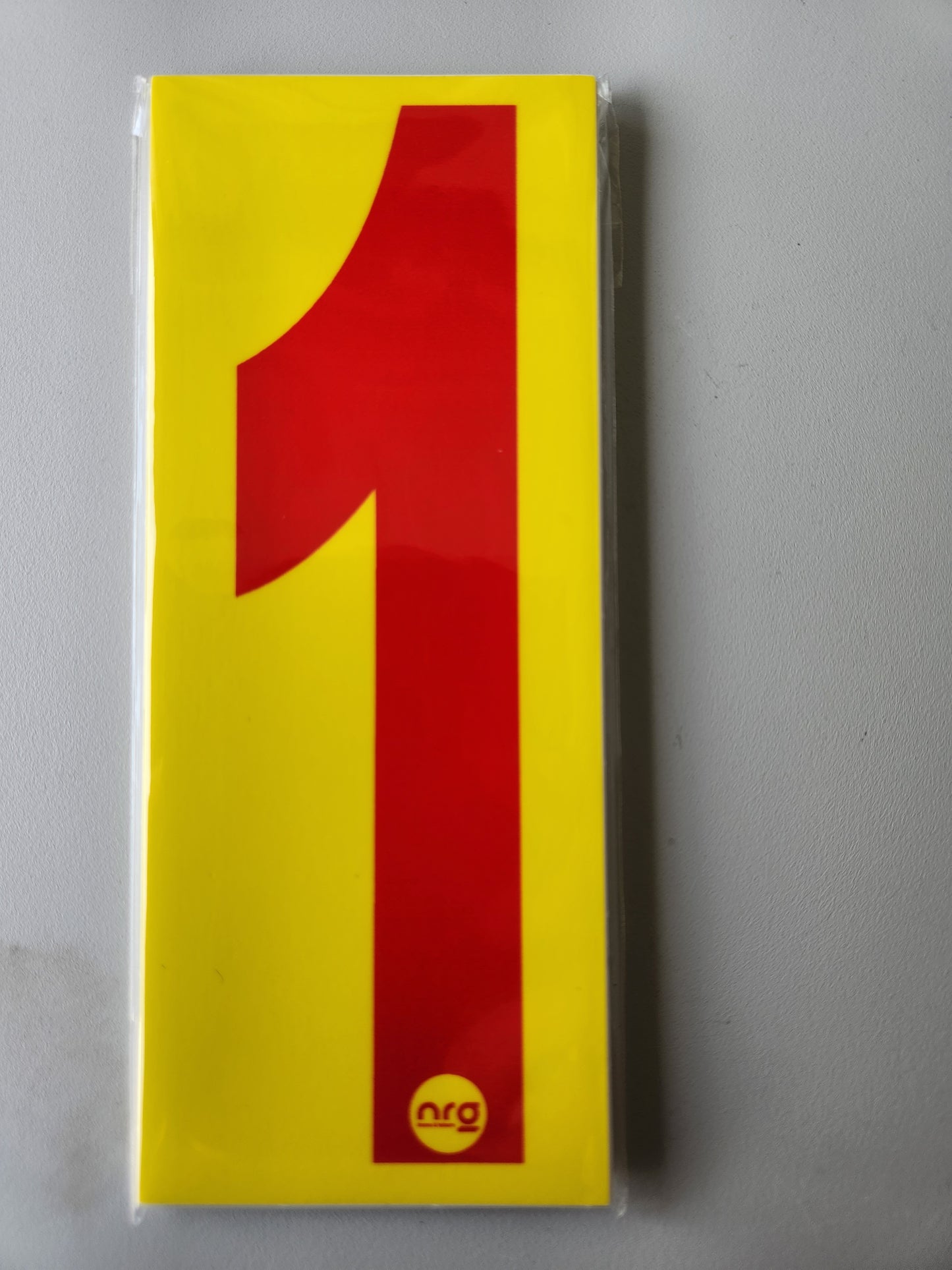 Karting Numbers Red/Yellow (Pack of 4)