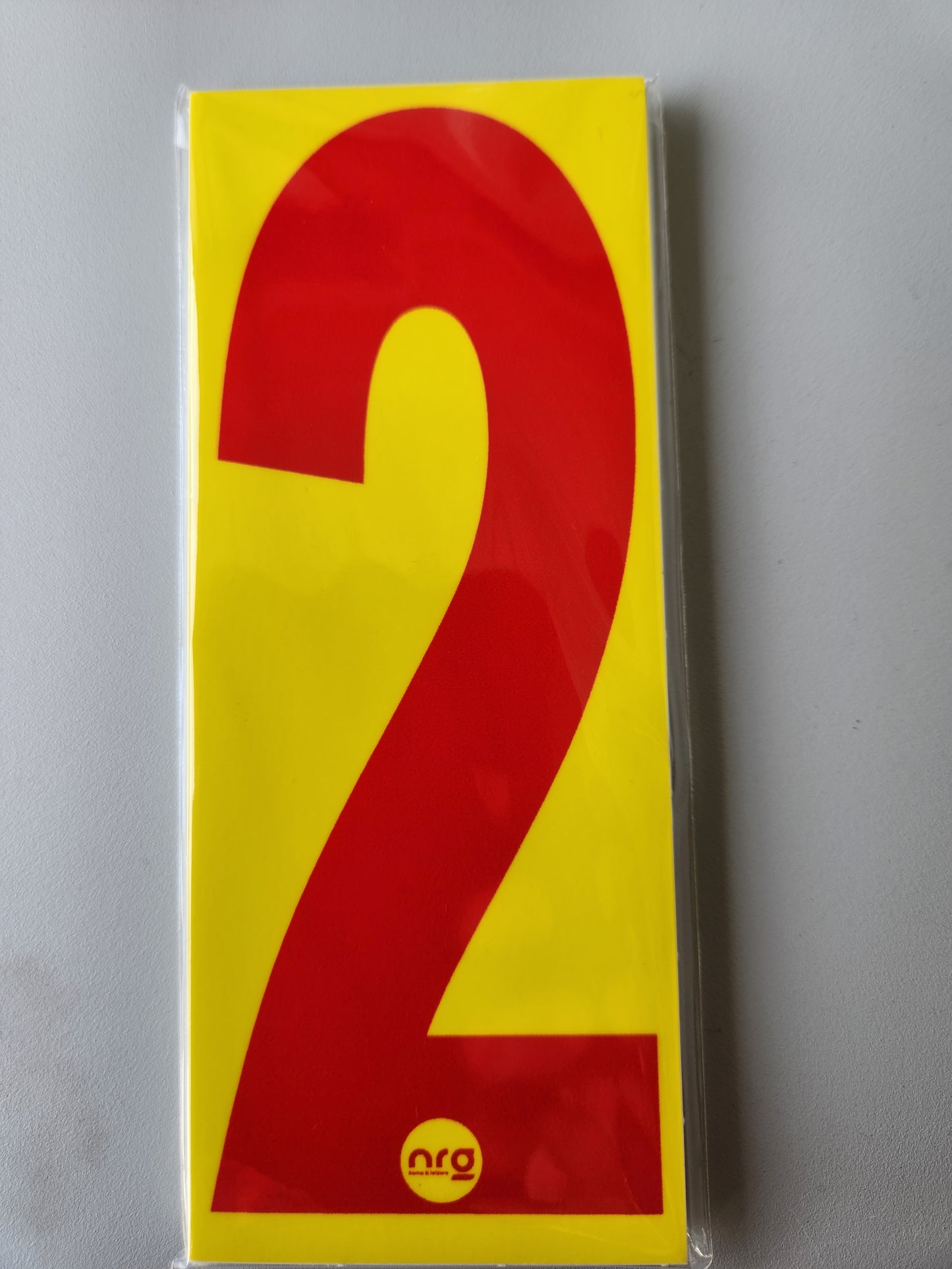 Karting Numbers Red/Yellow (Pack of 4)