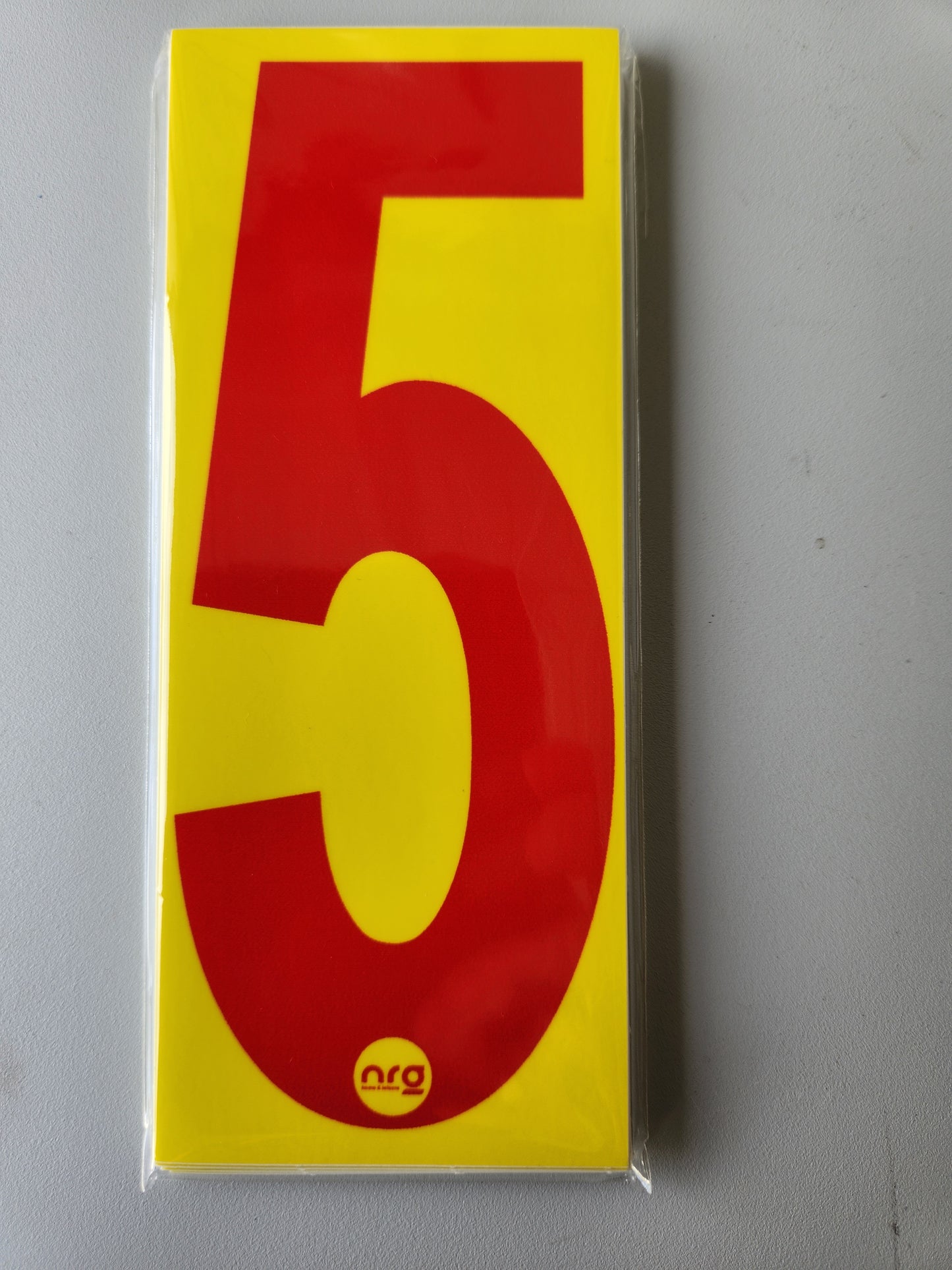 Karting Numbers Red/Yellow (Pack of 4)