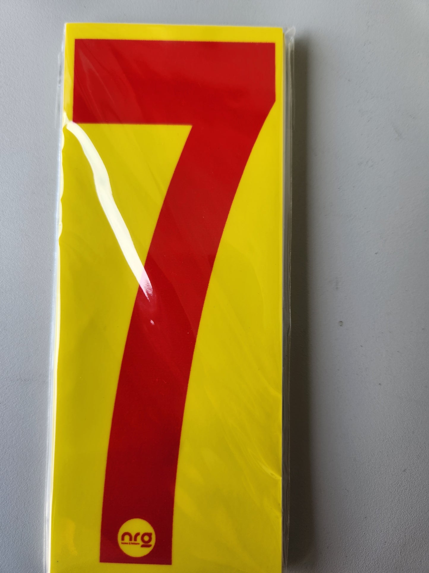 Karting Numbers Red/Yellow (Pack of 4)