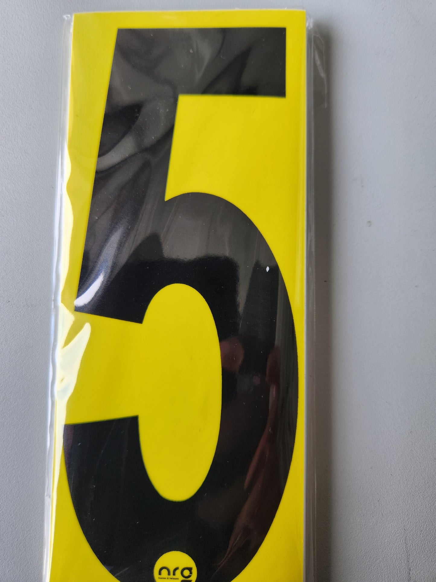 Karting Numbers Black/Yellow (Pack 0f 4)