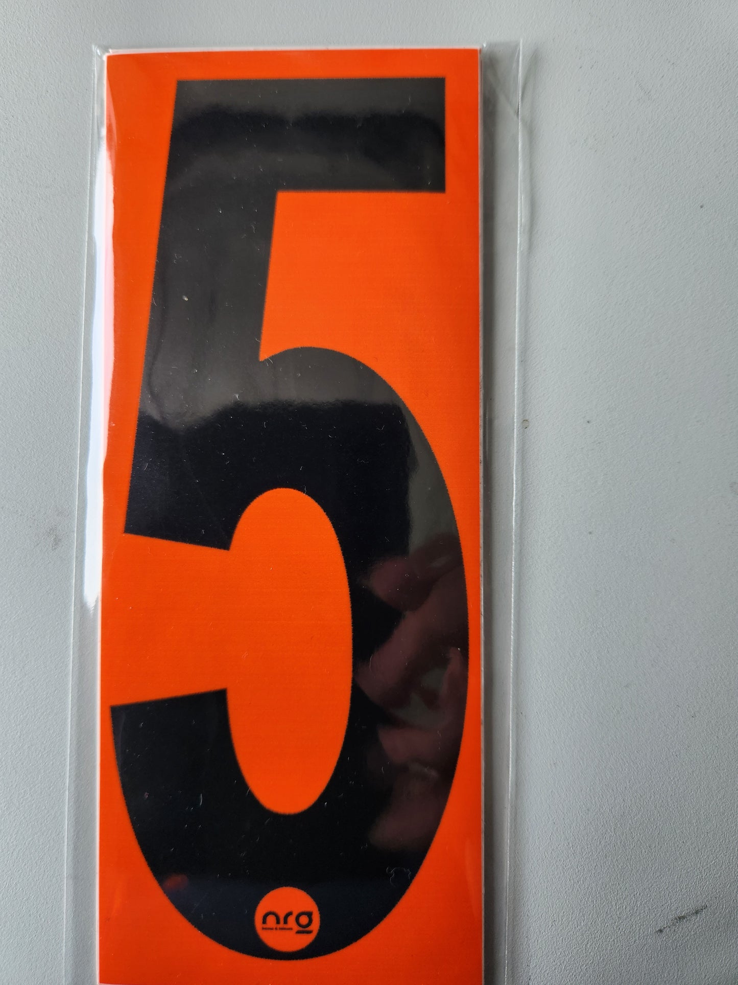 Karting Numbers Black/Orange (Pack of 4)