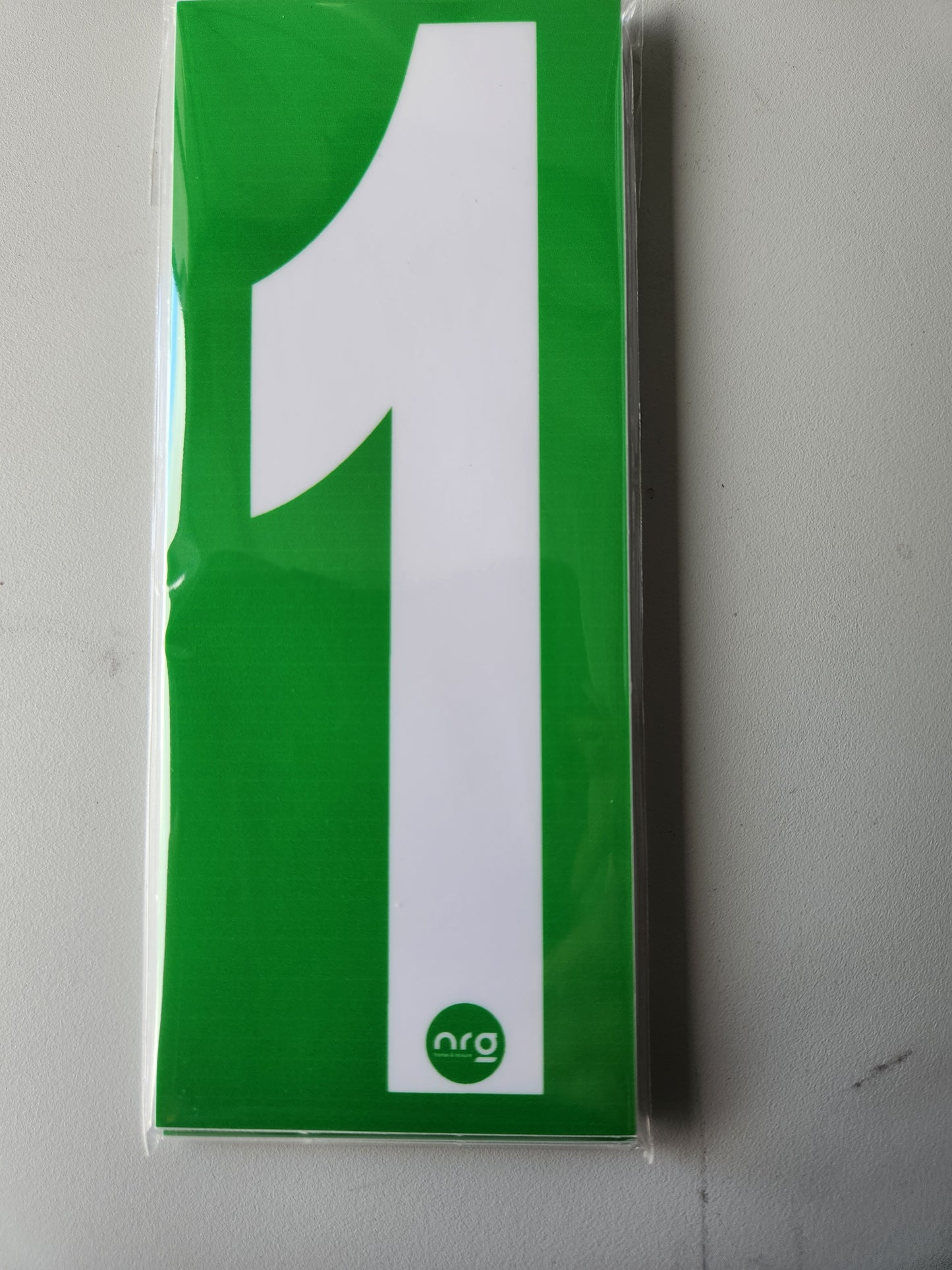 Karting Numbers White/Green (Pack of 4)