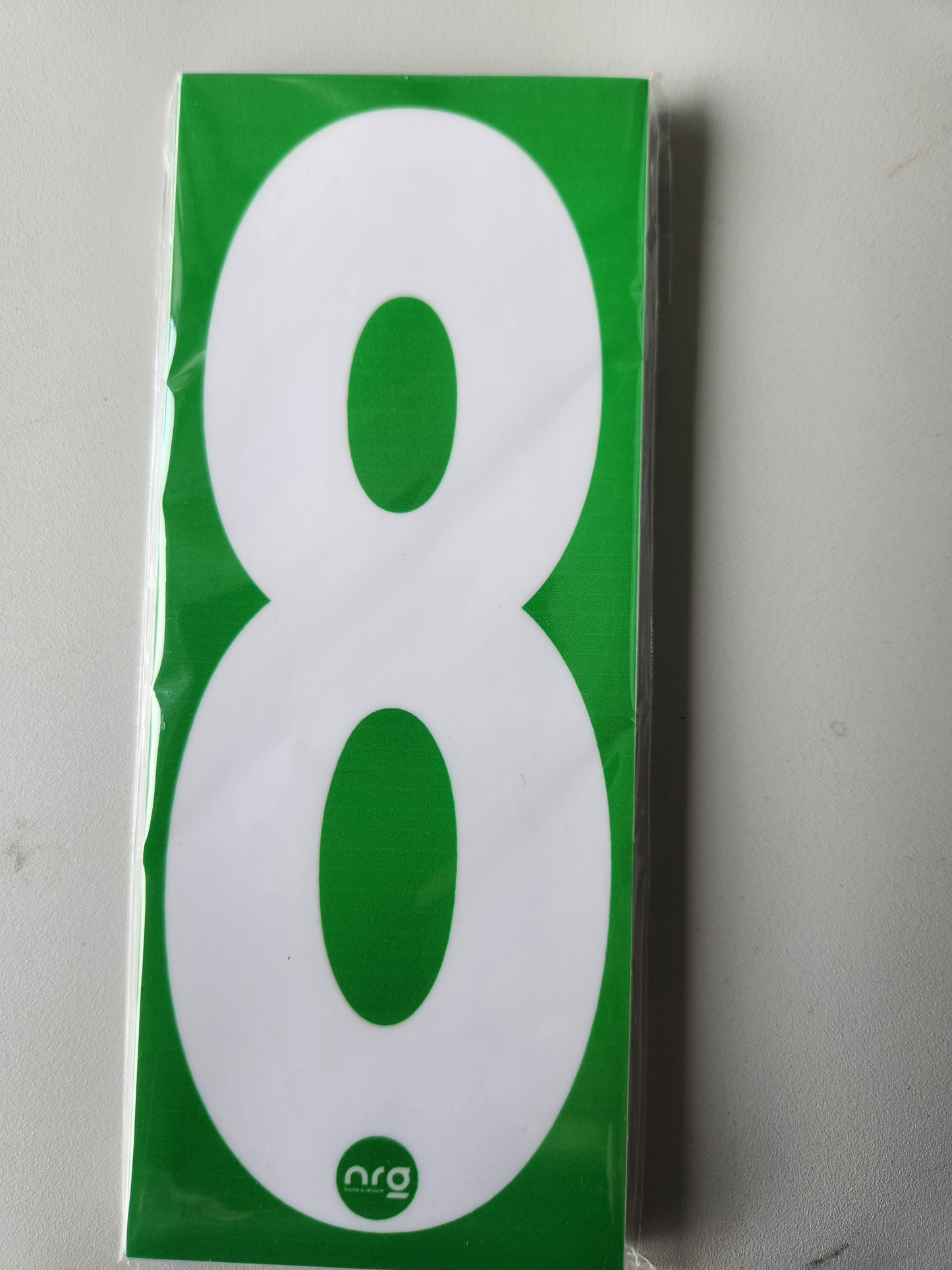 Karting Numbers White/Green (Pack of 4)