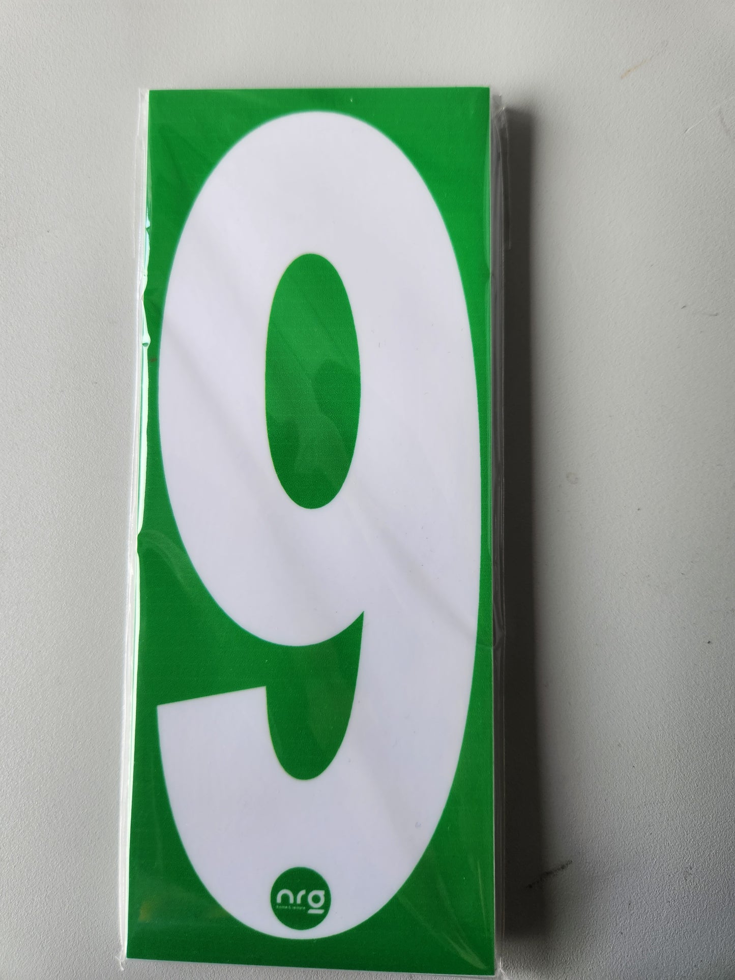 Karting Numbers White/Green (Pack of 4)