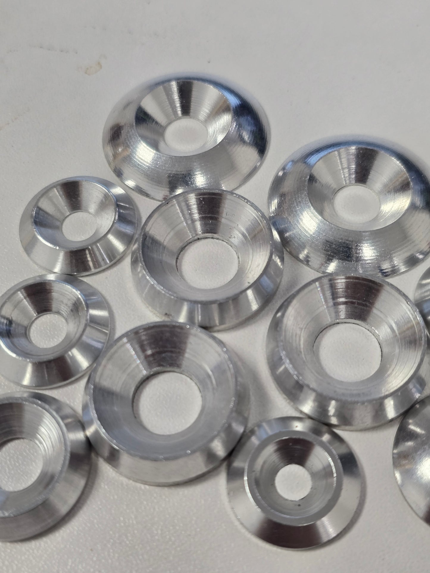 Countersunk washer - Aluminium Silver