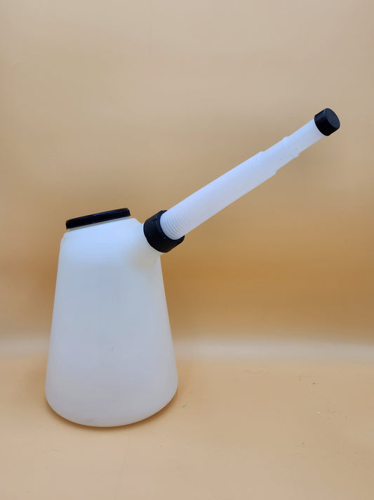 Plastic 5Ltr fuel jug + funnel