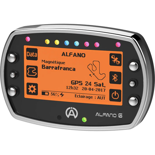 Alfano 6 2T GPS Lap Timer Base Kit (RPM Lead & Charger)