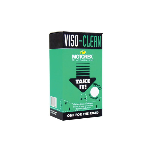 MOTOREX Viso-Clean Wipes Box - Per 72 (12 packs of 6 wipes per pack )