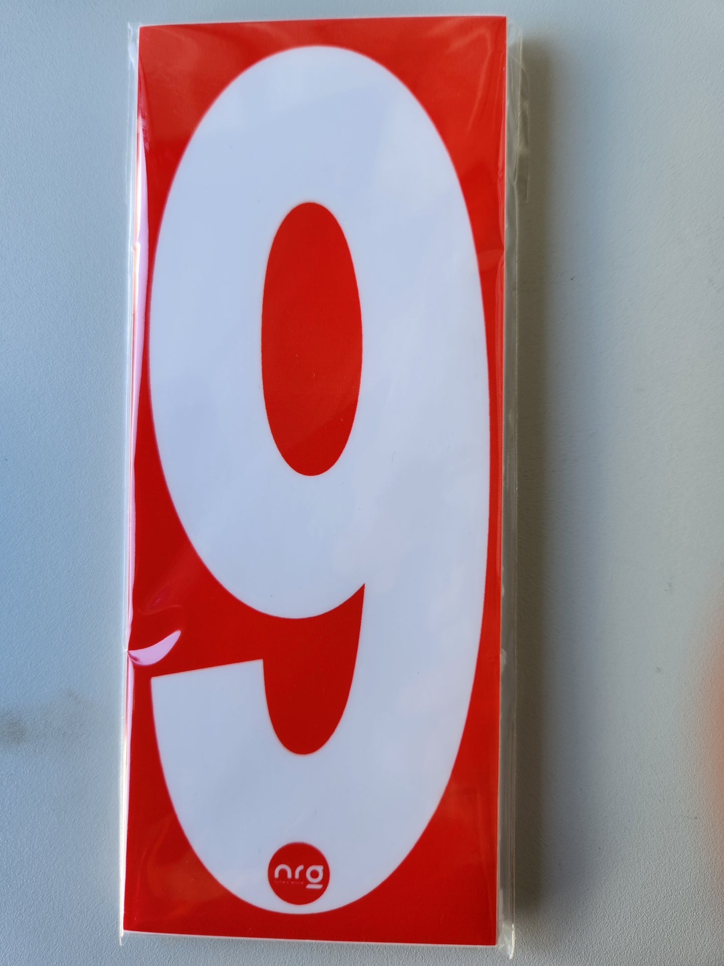 Karting Numbers White/Red (Pack of 4)